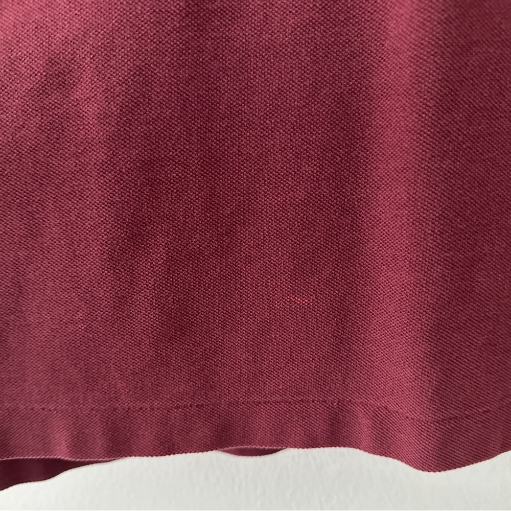 Polo Ralph Lauren Vintage Burgundy Red Polo T-Shirt Size XXL - Picture 2 of 9